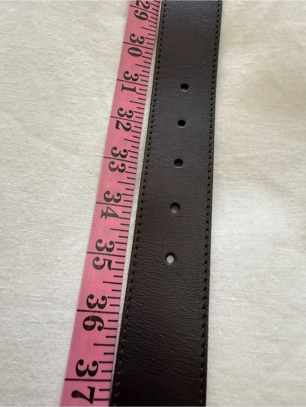GAP | Mens SZ 32 | Brown Leather Kilt Fringe Belt Brass Buckle | Preppy NWT